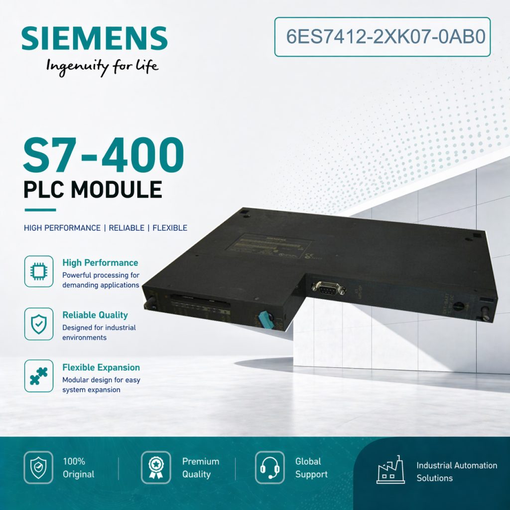 Siemens 6ES7412-2XK07-0AB0 CPU Module for Indus...