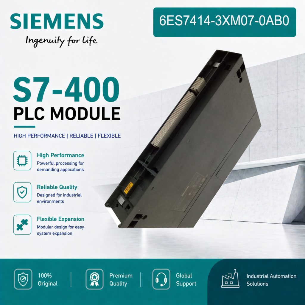 Siemens 6ES7414-3XM07-0AB0 CPU Module for Advan...