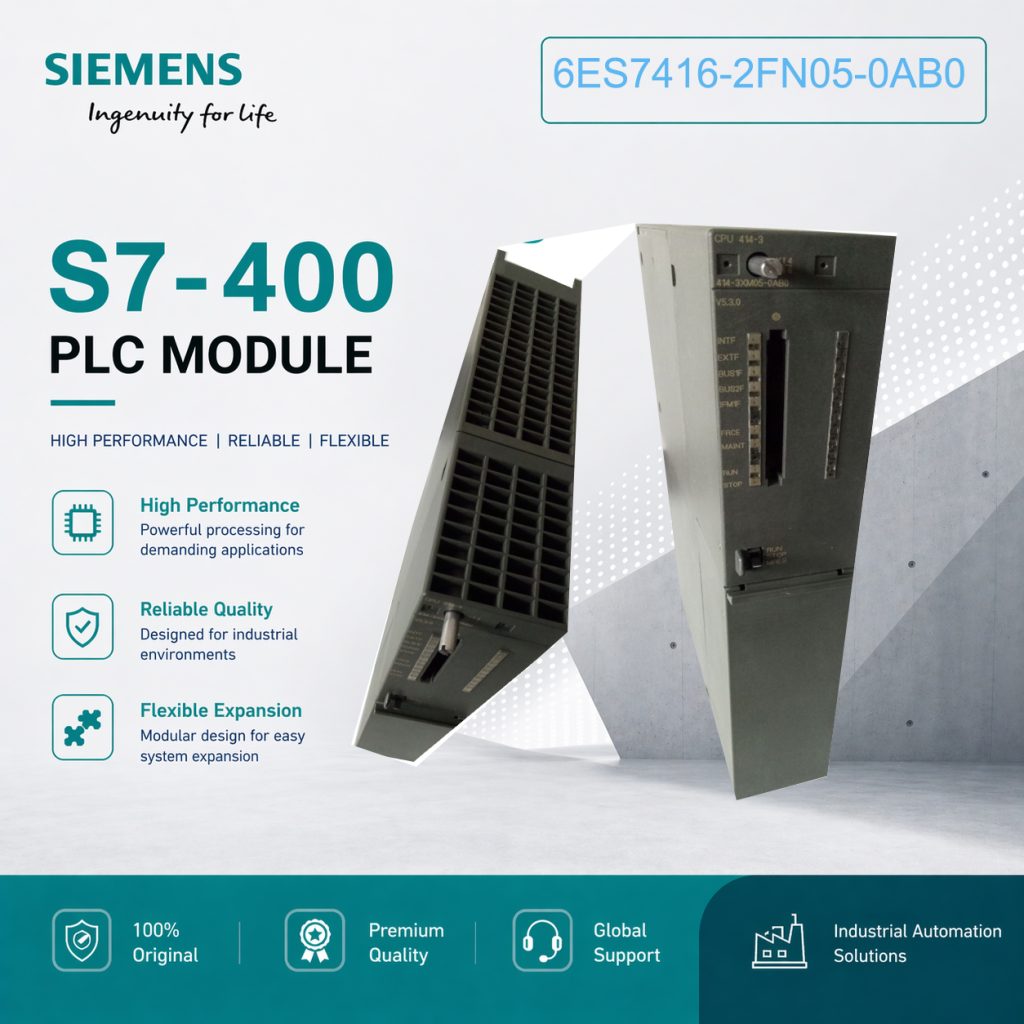 Siemens 6ES7416-2FN05-0AB0 CPU Module for Large...