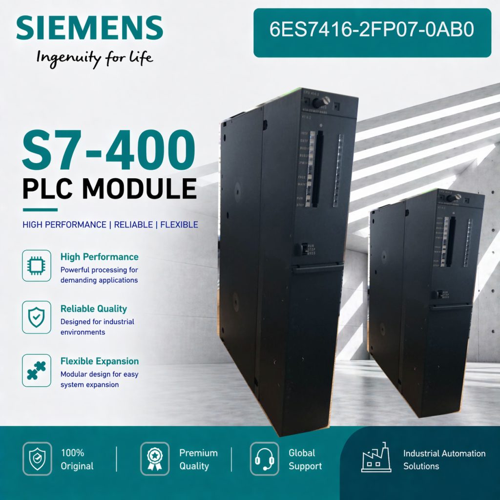 Siemens 6ES7416-2FP07-0AB0 CPU Module for Large...