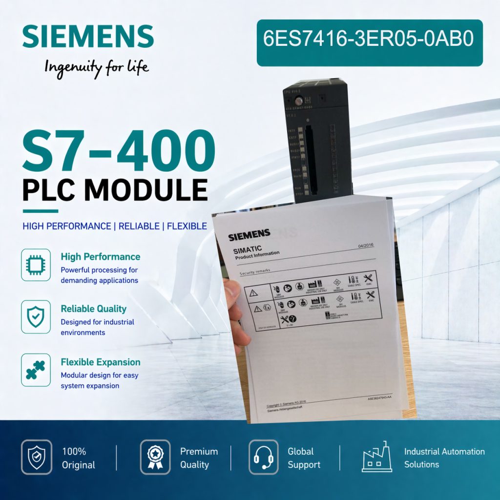 Siemens 6ES7416-3ER05-0AB0 CPU Module for Indus...