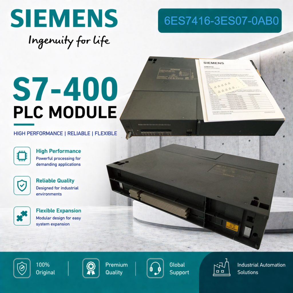 Siemens 6ES7416-3ES07-0AB0 CPU Module for Indus...