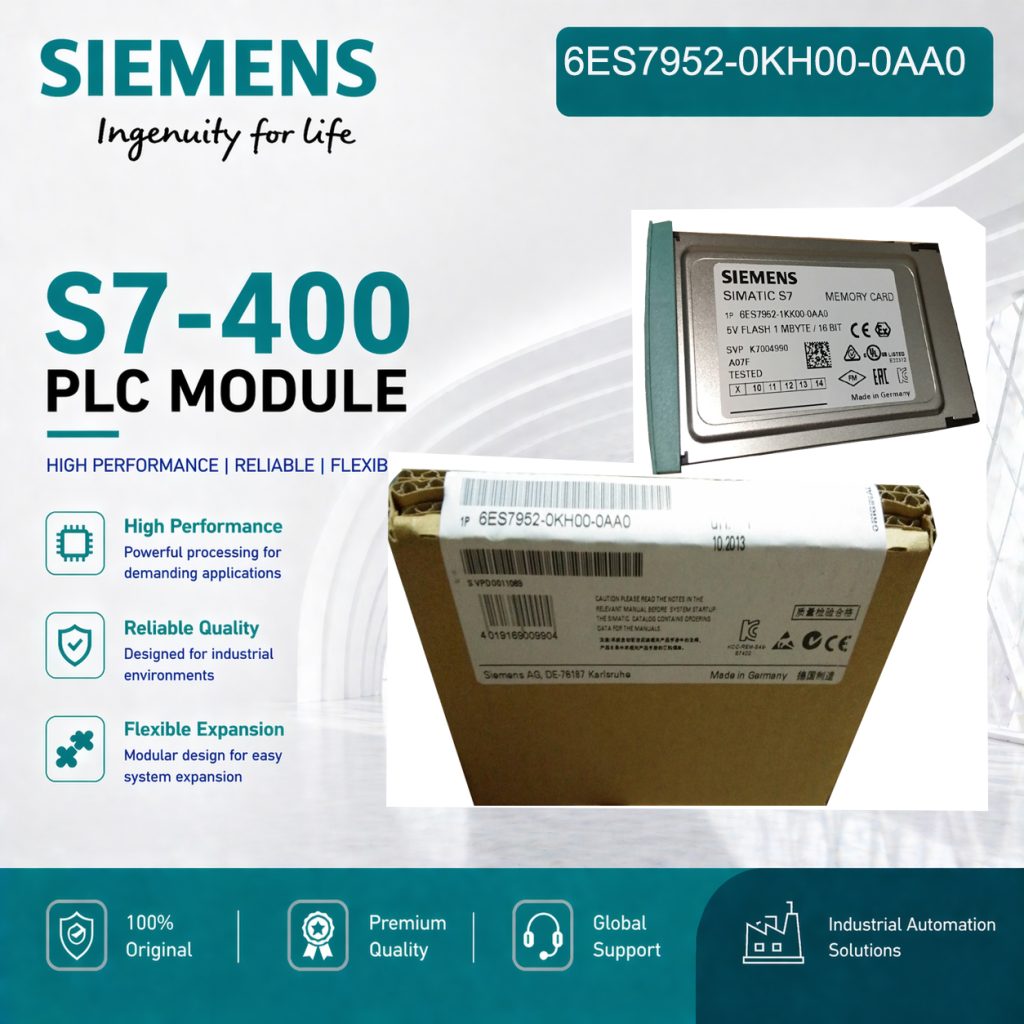 Siemens 6ES7952-0KH00-0AA0 Memory Card for Equi...
