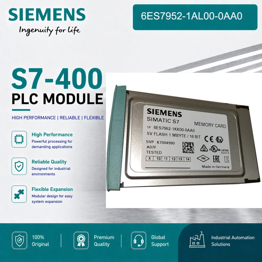 Siemens 6ES7952-1AL00-0AA0 Memory Card for Indu...