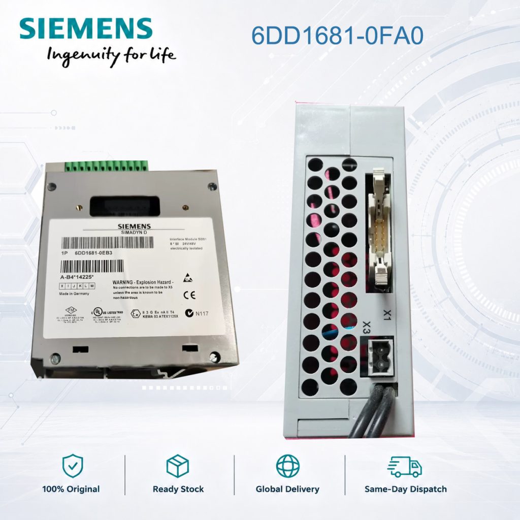Siemens 6DD1681-0FA0 Industrial Automation Inte...