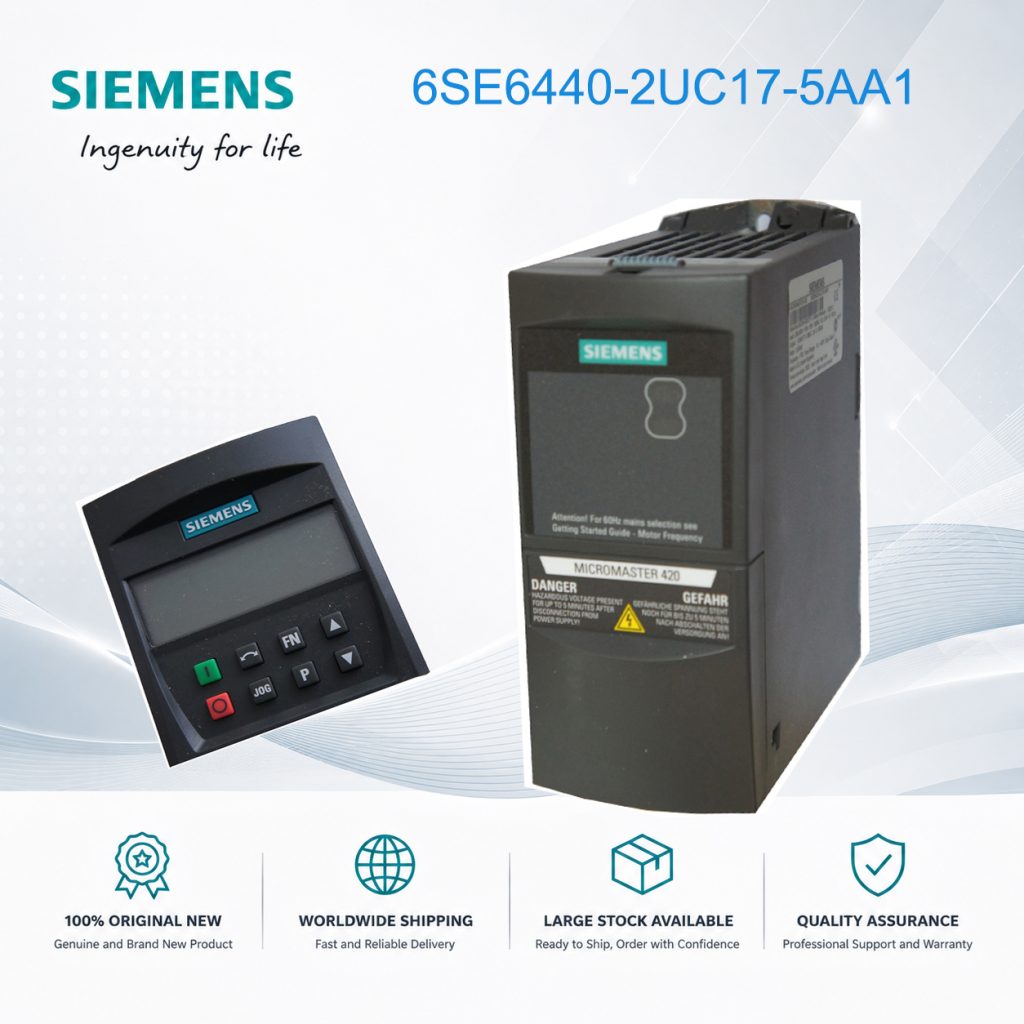 Siemens MICROMASTER 440 VFD 0.75kW 200-240V 3-P...