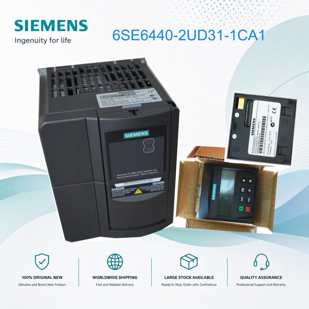 Siemens 6SE6440-2UD31-1CA1 MICROMASTER 440 Inve...