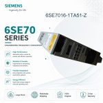 Siemens 6SE7016-1TA51-Z SIMOVERT Masterdrives Industrial Frequency Inverter