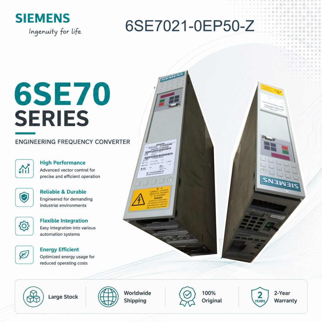 Siemens 6SE7021-0EP50-Z SIMOVERT Masterdrives F...