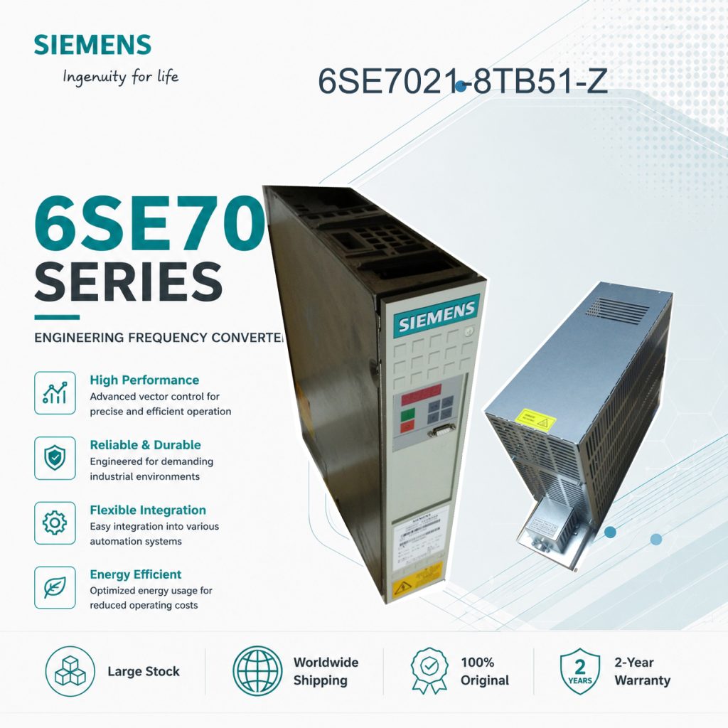 Siemens 6SE7021-8TB51-Z SIMOVERT Masterdrives F...