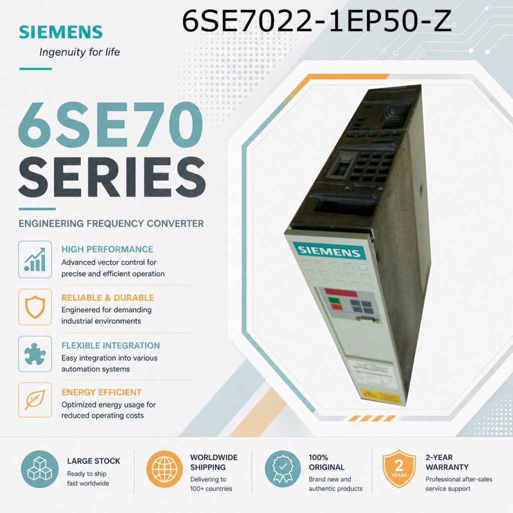 Siemens 6SE7022-1EP50-Z SIMOVERT Masterdrives F...
