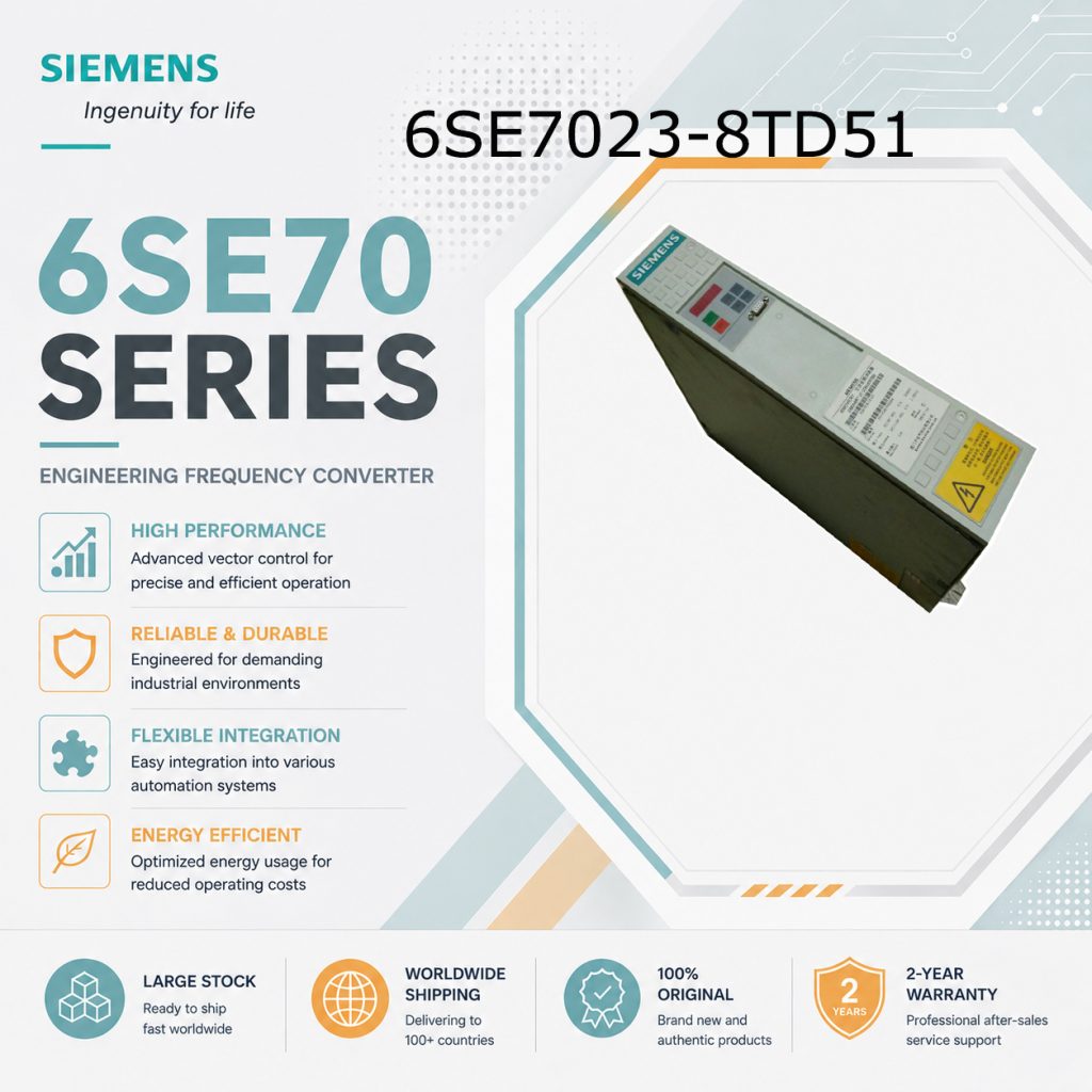 Siemens 6SE7023-8TD51 SIMOVERT Masterdrives Fre...