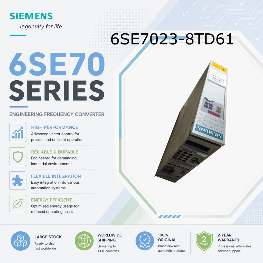 Siemens 6SE7023-8TD61 SIMOVERT Masterdrives Ind...