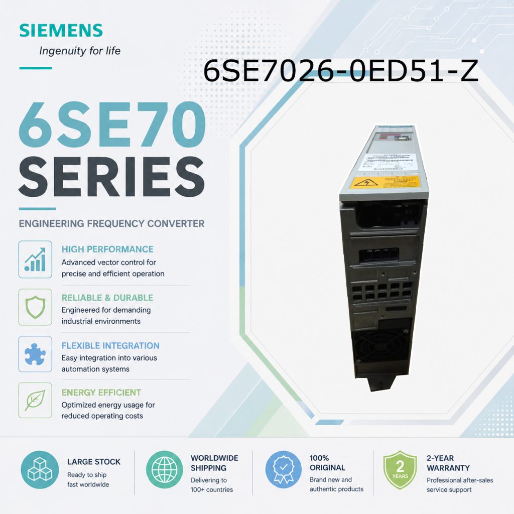 Siemens 6SE7026-0ED51-Z SIMOVERT Masterdrives F...