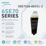 Siemens 6SE7026-0ED51-Z SIMOVERT Masterdrives Frequency Converter