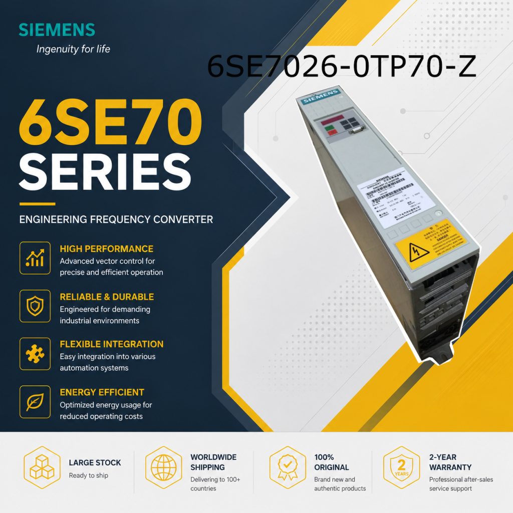 Siemens 6SE7026-0TP70-Z SIMOVERT Frequency Inve...