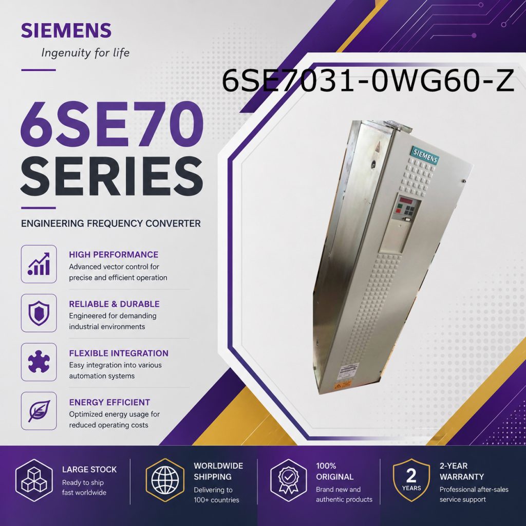 Siemens 6SE7031-0WG60-Z SIMOVERT Masterdrives F...