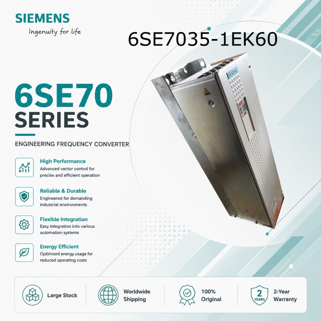 Siemens 6SE7035-1EK60 SIMOVERT Masterdrives Fre...