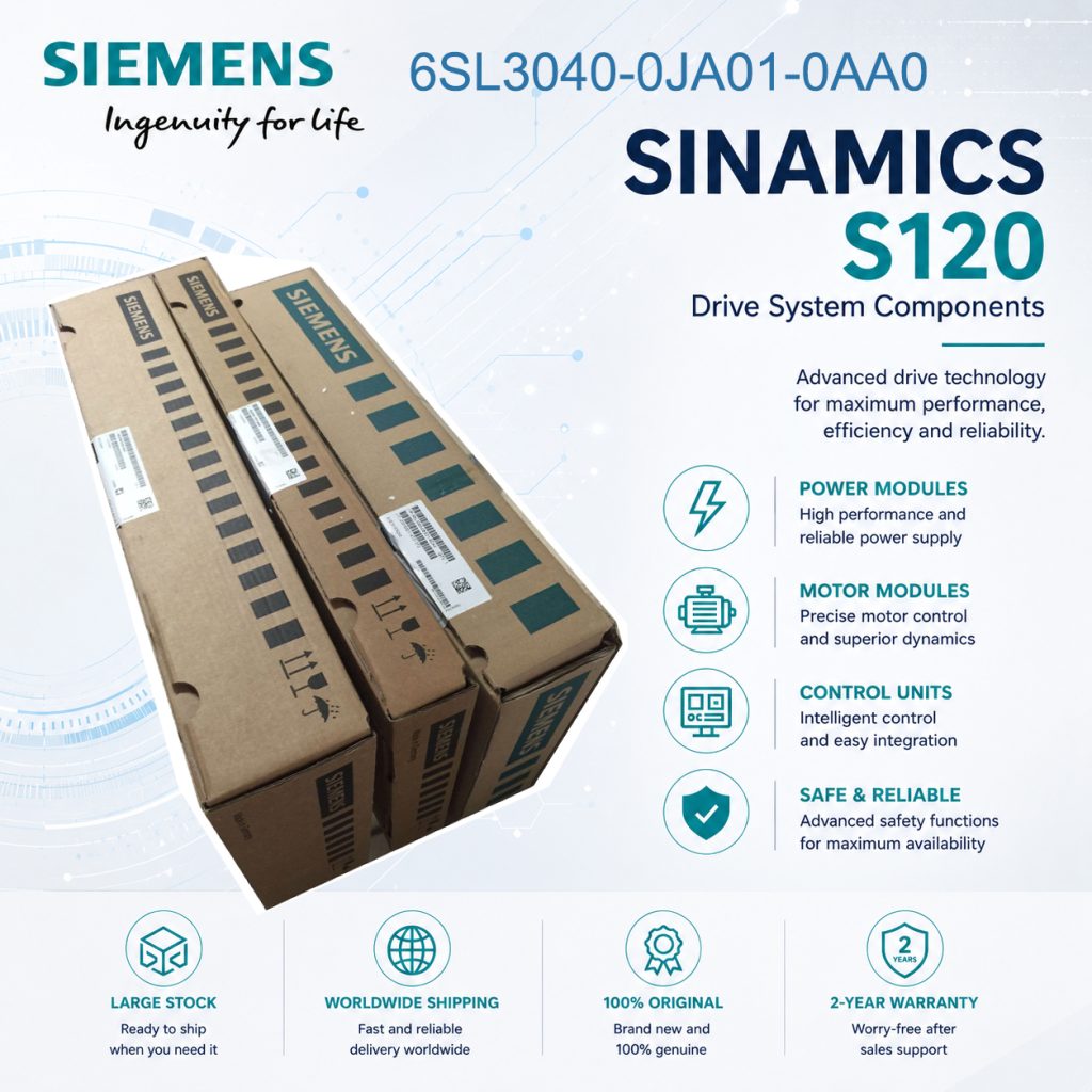 Siemens 6SL3040-0JA01-0AA0 SINAMICS Drive Autom...