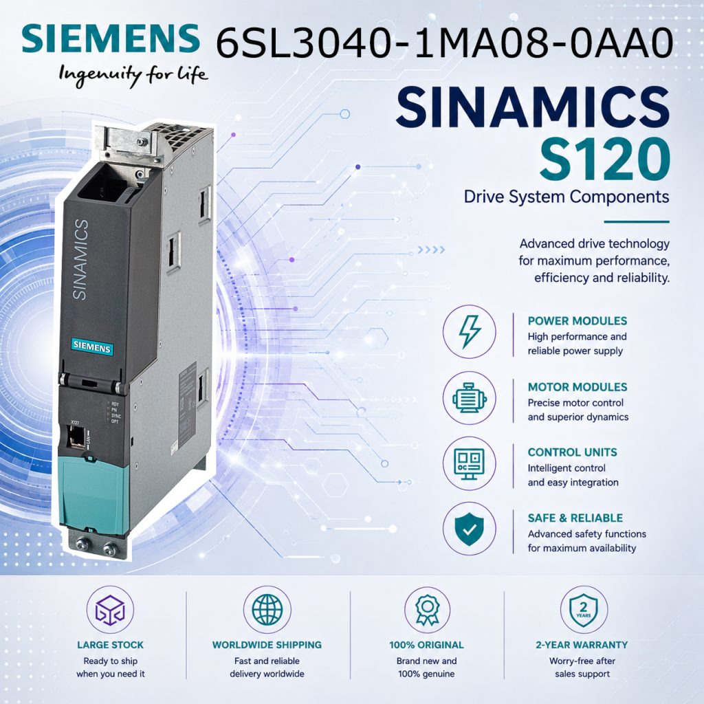 Siemens 6SL3040-1MA08-0AA0 SINAMICS Industrial ...