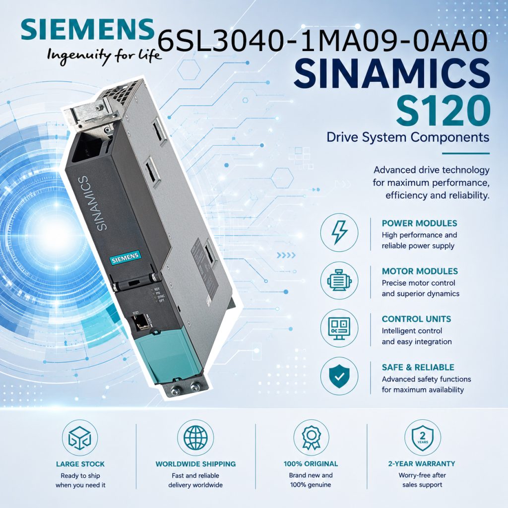 Siemens 6SL3040-1MA09-0AA0 SINAMICS Drive Autom...