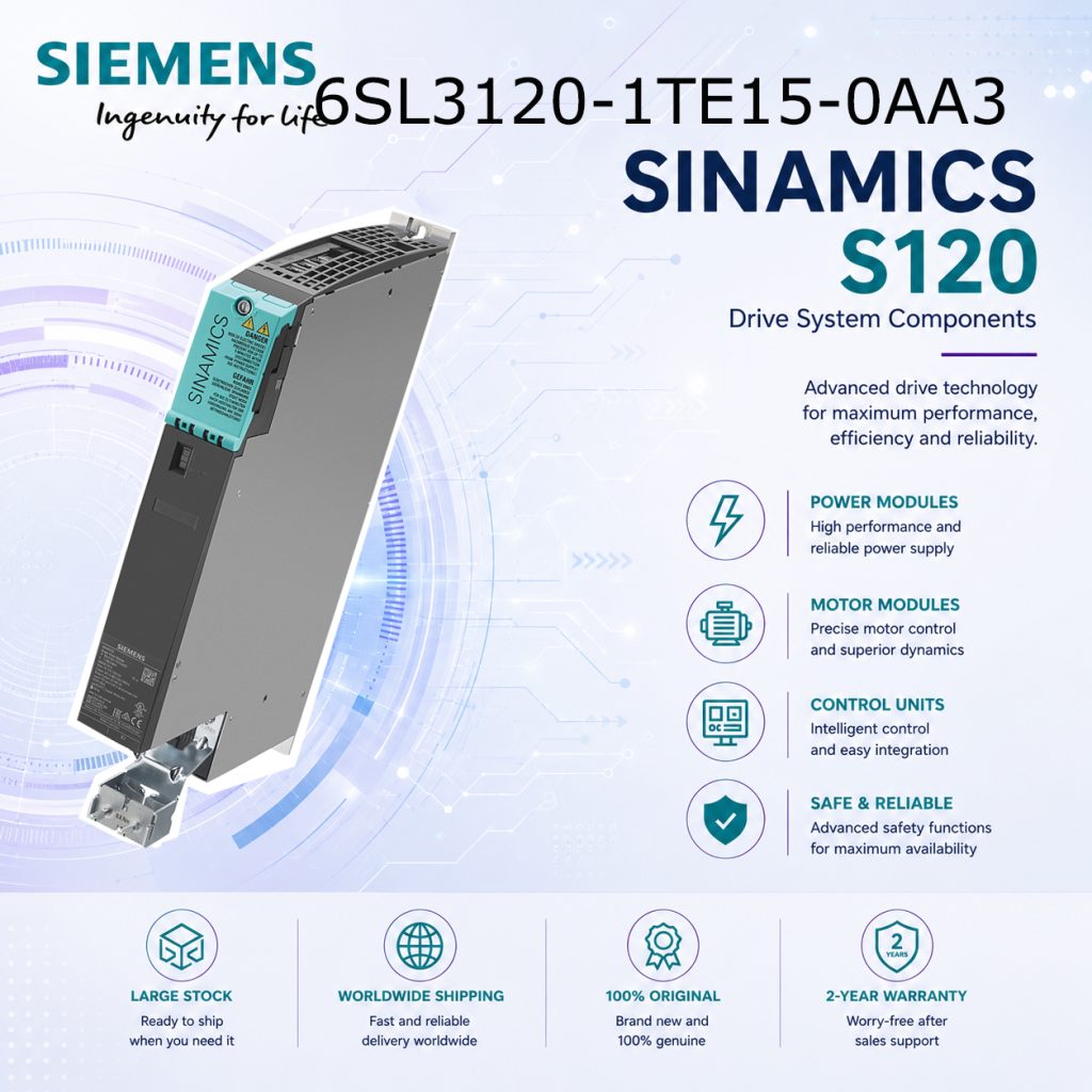 Siemens 6SL3120-1TE15-0AA3 SINAMICS Industrial ...