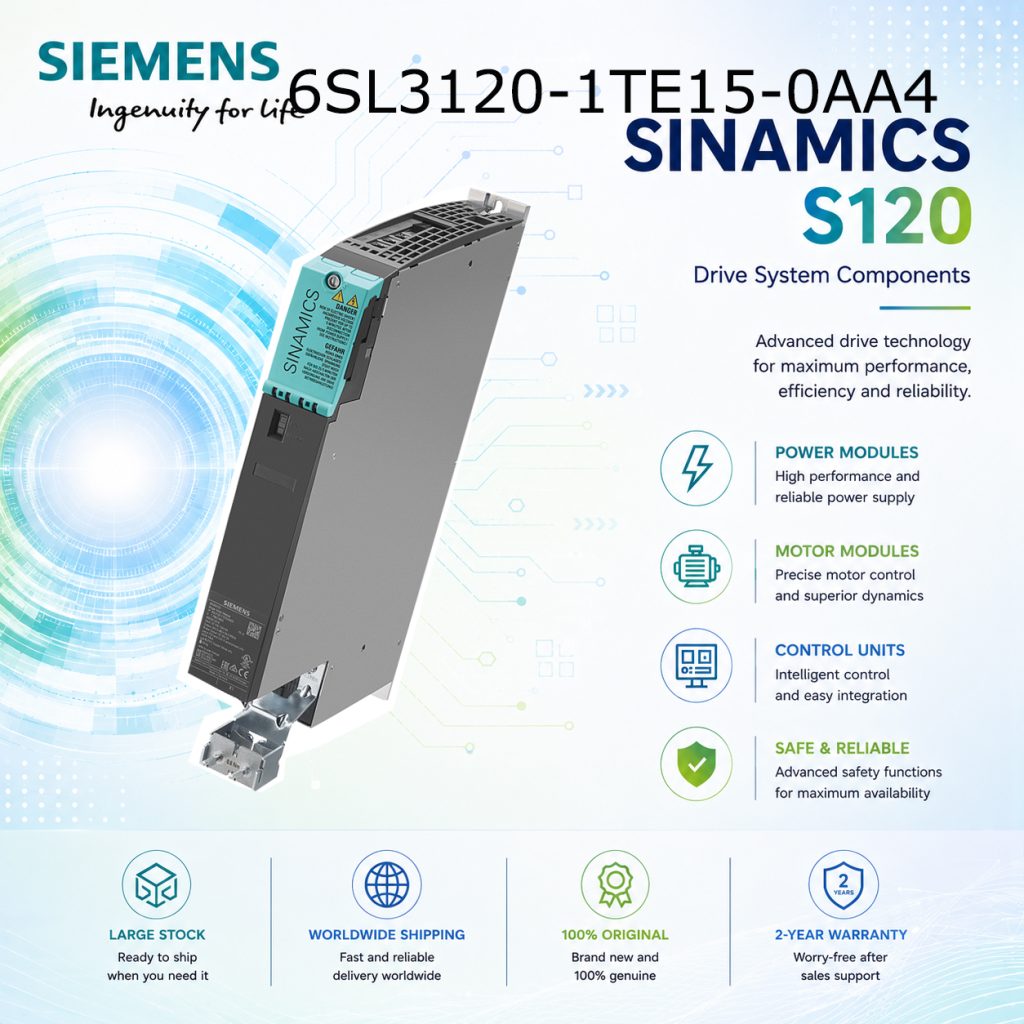 Siemens 6SL3120-1TE15-0AA4 SINAMICS Industrial ...