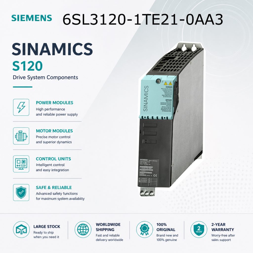 Siemens 6SL3120-1TE21-0AA3 SINAMICS Automation ...