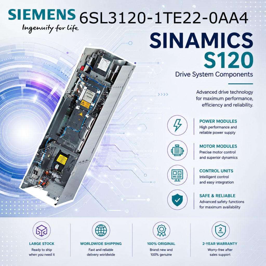 Siemens 6SL3120-1TE22-0AA4 SINAMICS Industrial ...