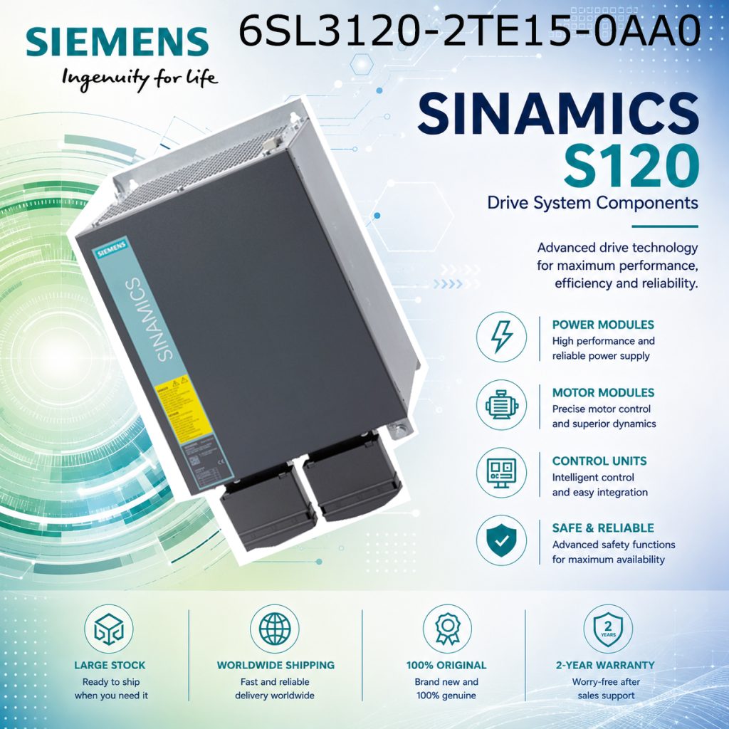 Siemens 6SL3120-2TE15-0AA0 SINAMICS Drive Autom...
