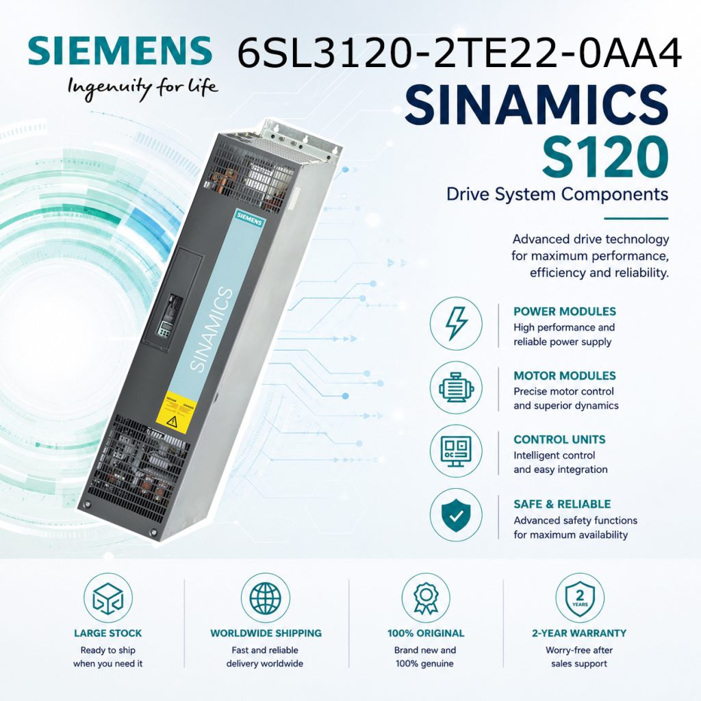 Siemens 6SL3120-2TE22-0AA4 SINAMICS Drive Contr...
