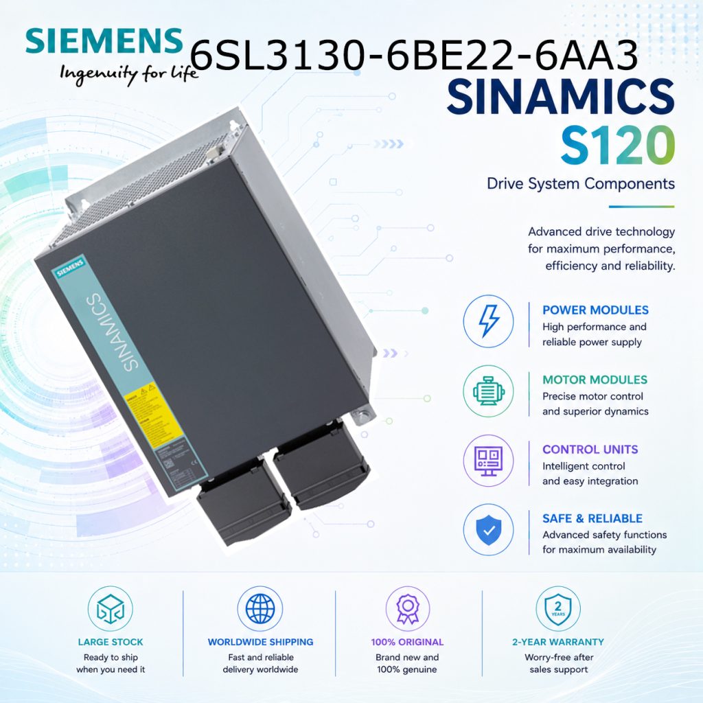 Siemens 6SL3130-6BE22-6AA3 SINAMICS Industrial ...