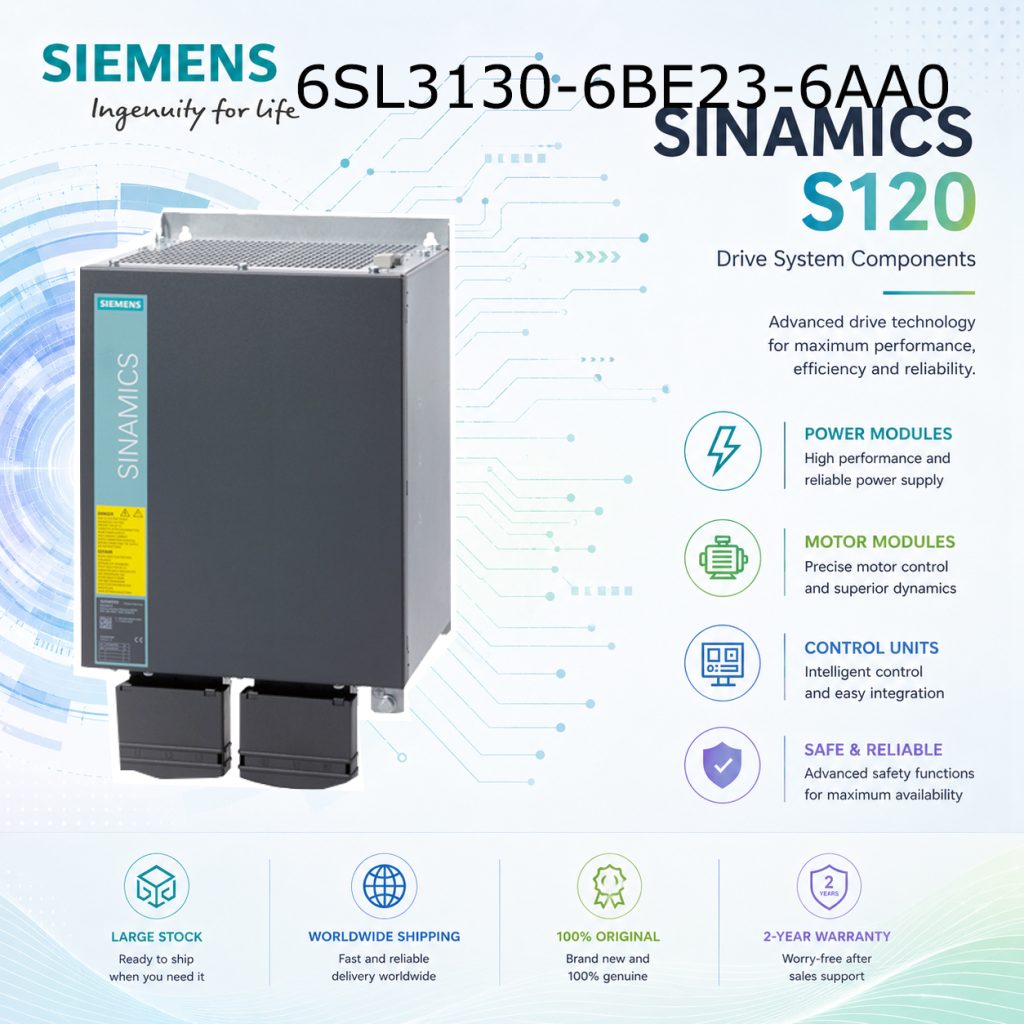 Siemens 6SL3130-6BE23-6AA0 SINAMICS Industrial ...