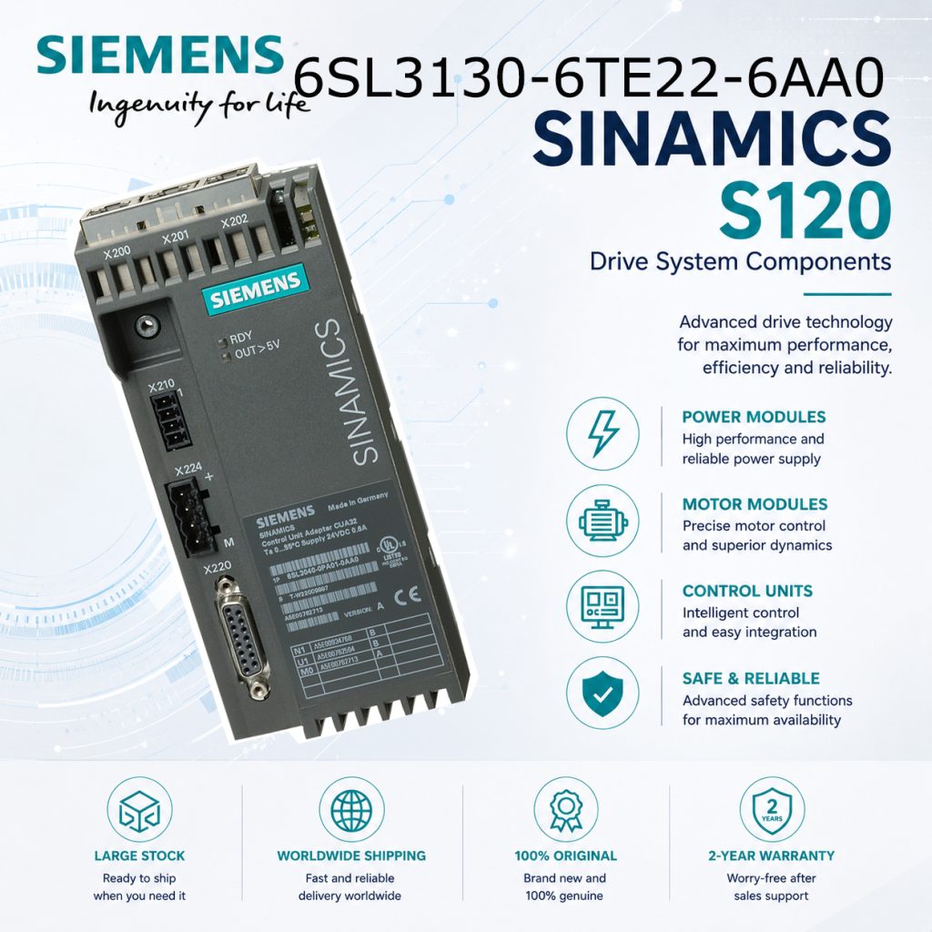 Siemens 6SL3130-6TE22-6AA0 SINAMICS Automation ...