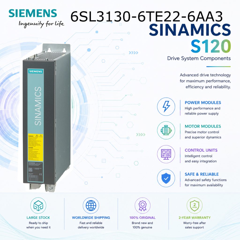 Siemens 6SL3130-6TE22-6AA3 SINAMICS Automation ...
