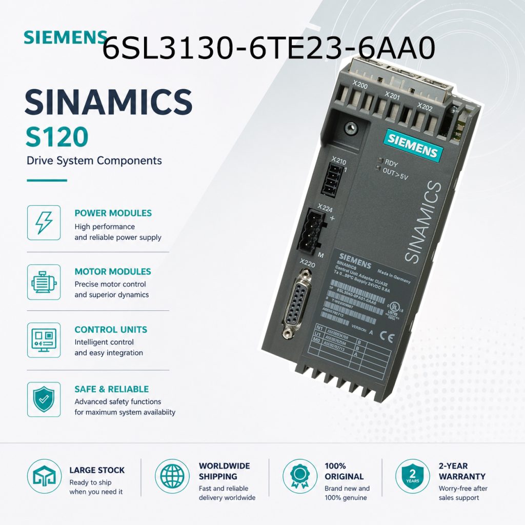 Siemens 6SL3130-6TE23-6AA0 SINAMICS Industrial ...