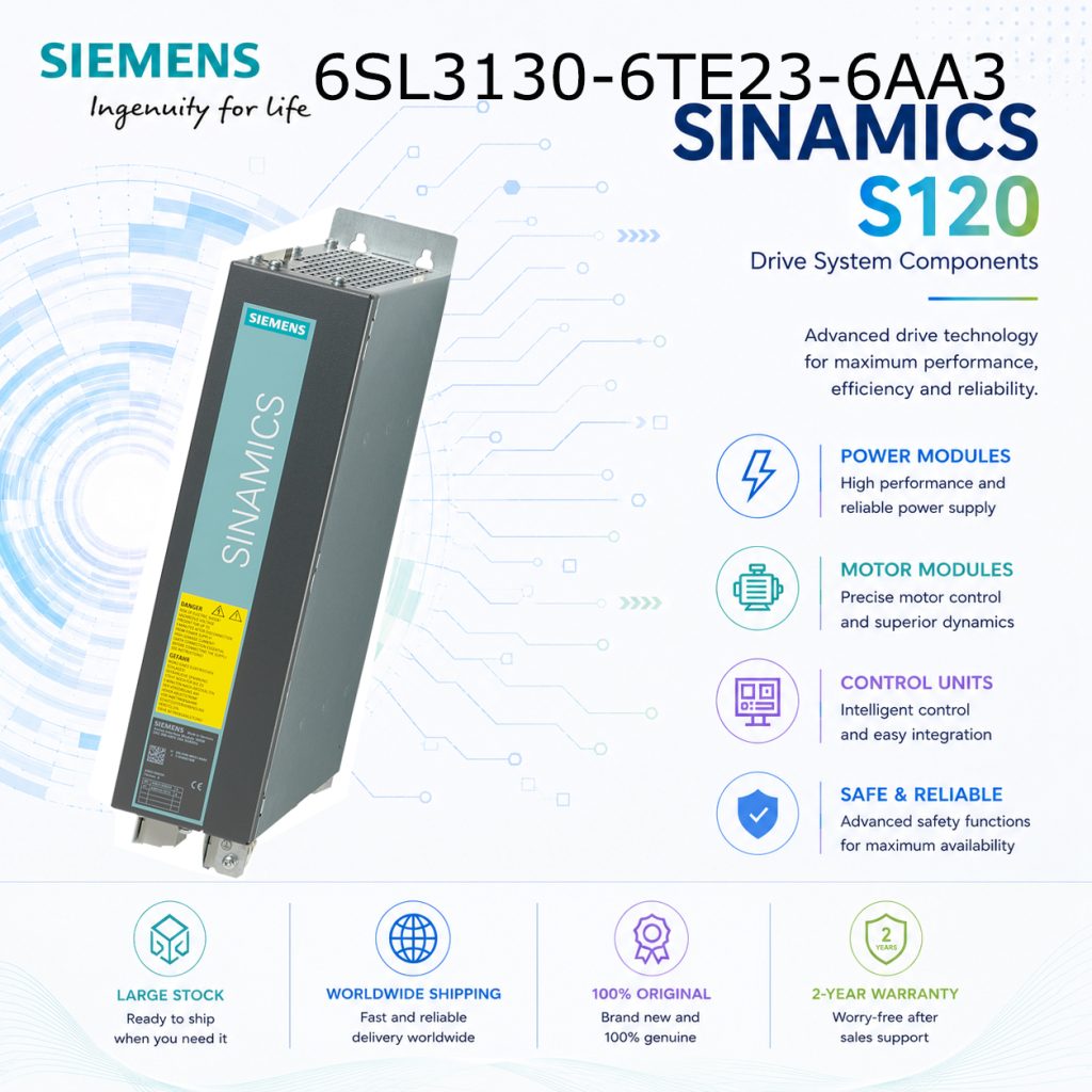 Siemens 6SL3130-6TE23-6AA3 SINAMICS Industrial ...