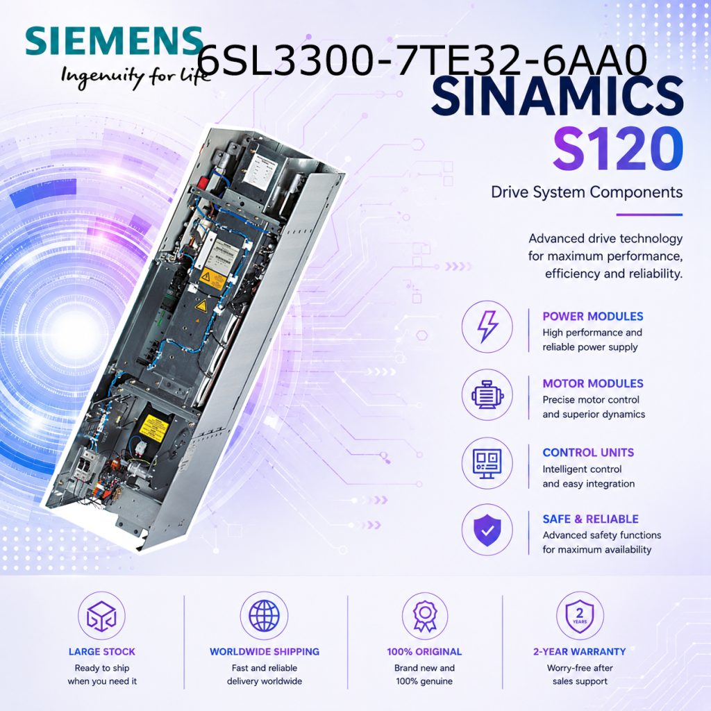 Siemens 6SL3300-7TE32-6AA0 SINAMICS Industrial ...