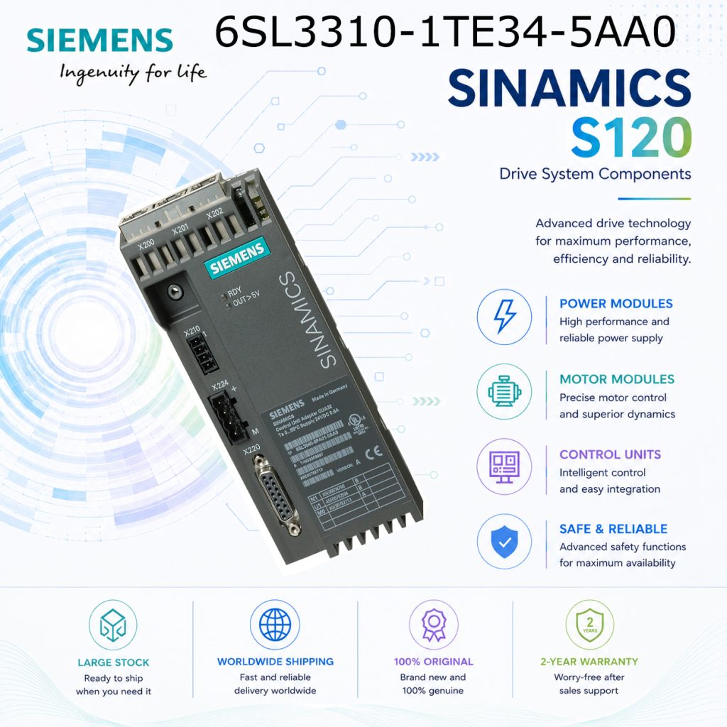 Siemens 6SL3310-1TE34-5AA0 SINAMICS Industrial ...