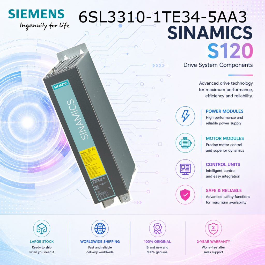Siemens 6SL3310-1TE34-5AA3 SINAMICS Automation ...