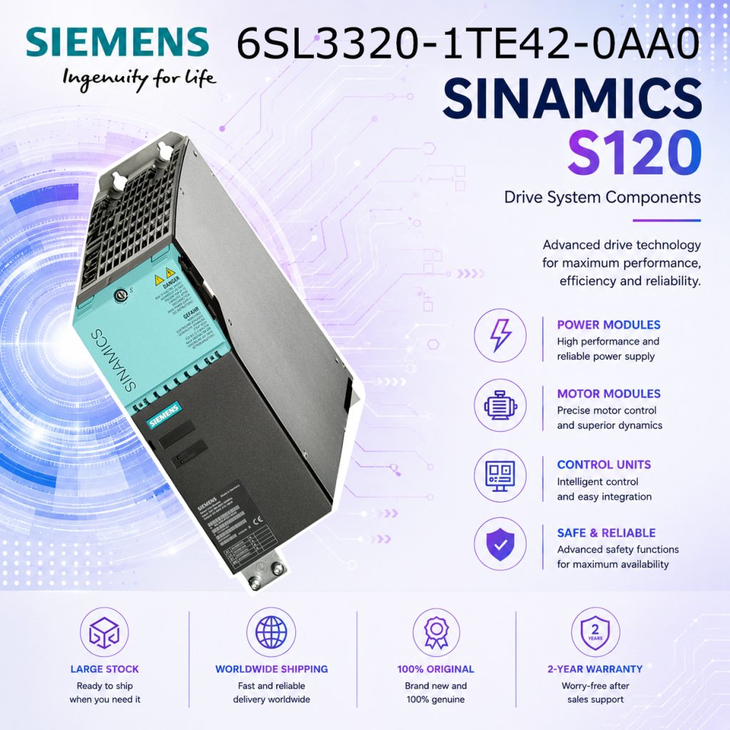 Siemens 6SL3320-1TE42-0AA0 SINAMICS Drive Contr...
