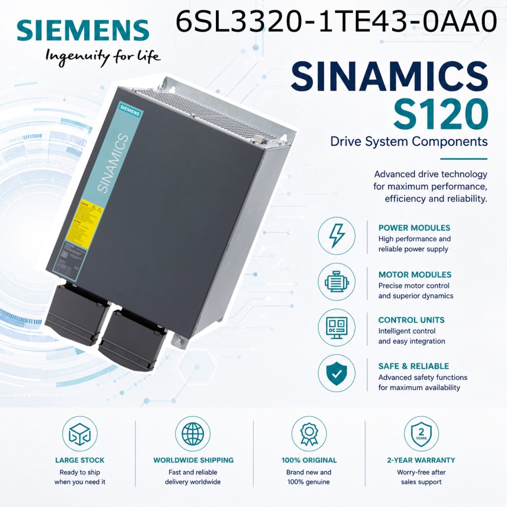 Siemens 6SL3320-1TE43-0AA0 SINAMICS Drive Autom...