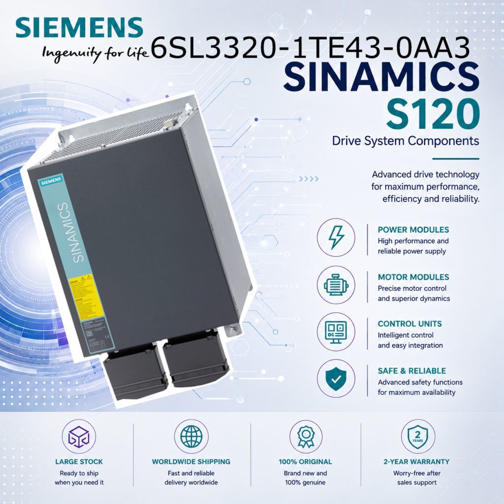 Siemens 6SL3320-1TE43-0AA3 SINAMICS Industrial ...