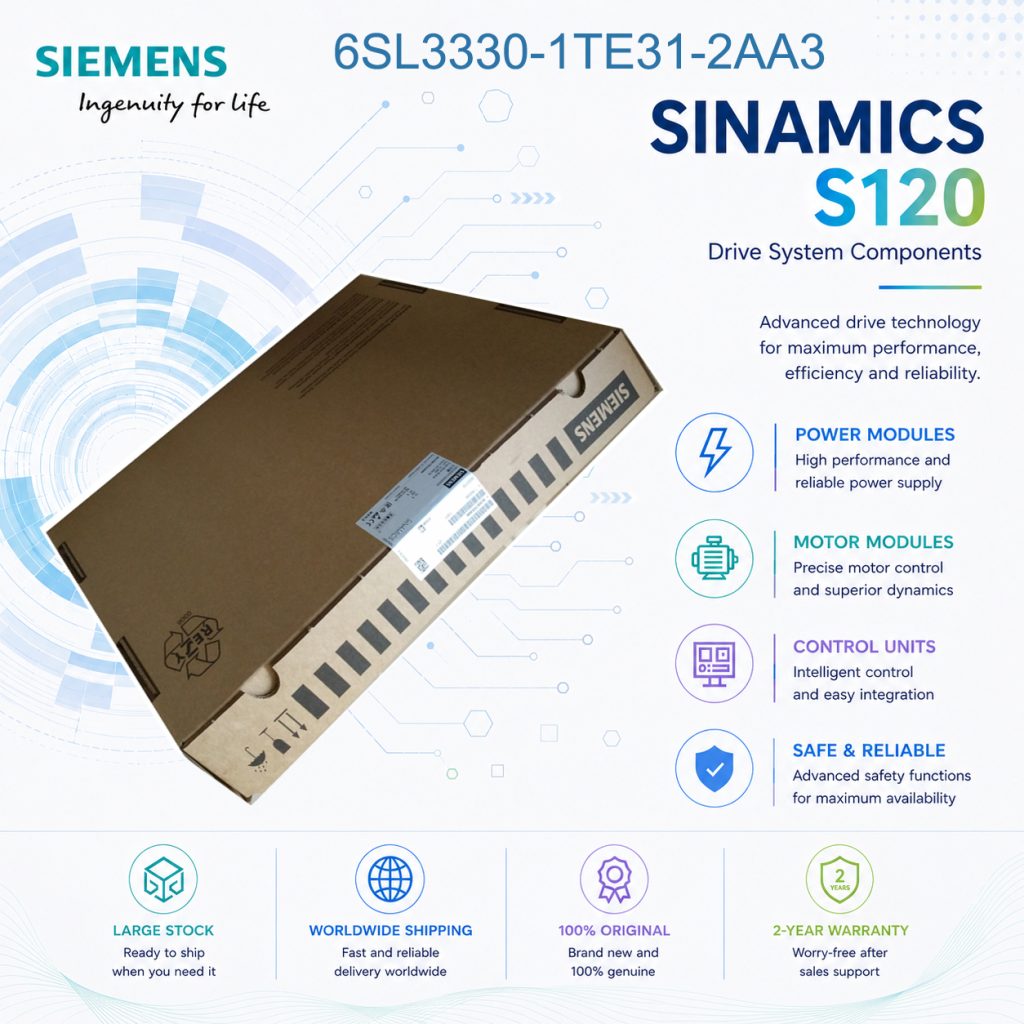 Siemens 6SL3330-1TE31-2AA3 SINAMICS Drive Contr...