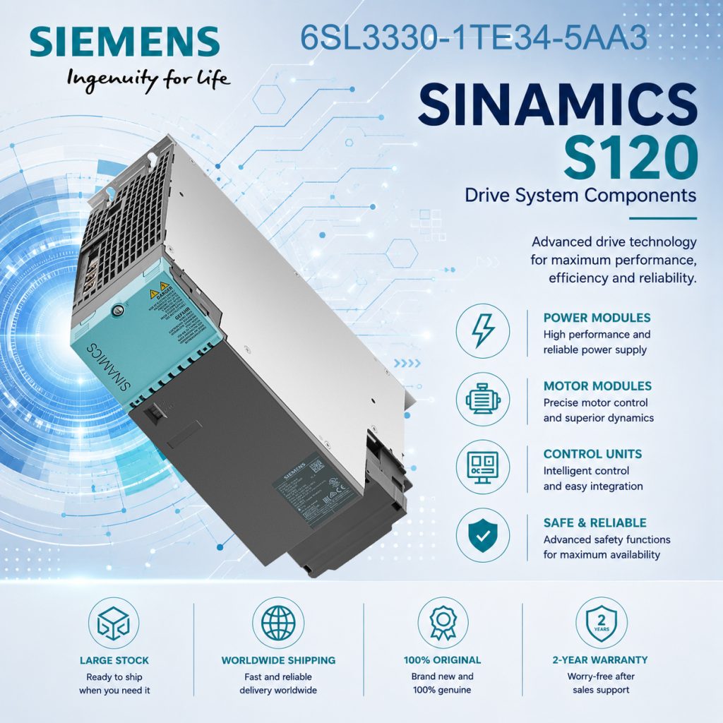 Siemens 6SL3330-1TE34-5AA3 SINAMICS Drive Contr...