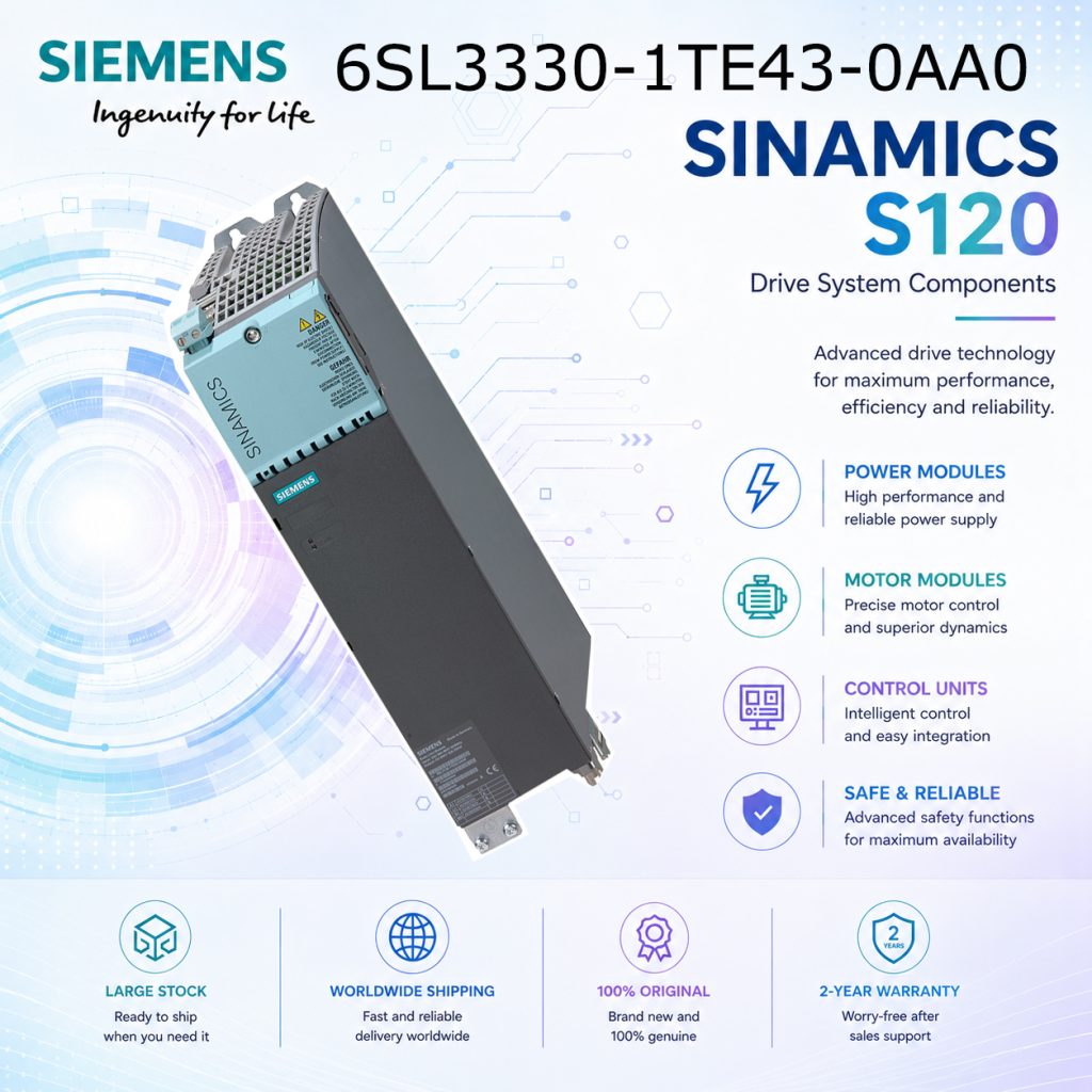 Siemens 6SL3330-1TE43-0AA0 SINAMICS Drive Contr...