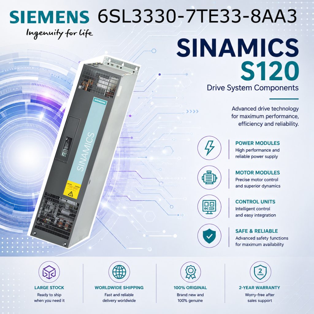 Siemens 6SL3330-7TE33-8AA3 SINAMICS Drive Contr...