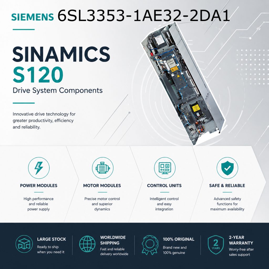 Siemens 6SL3353-1AE32-2DA1 SINAMICS Drive Autom...