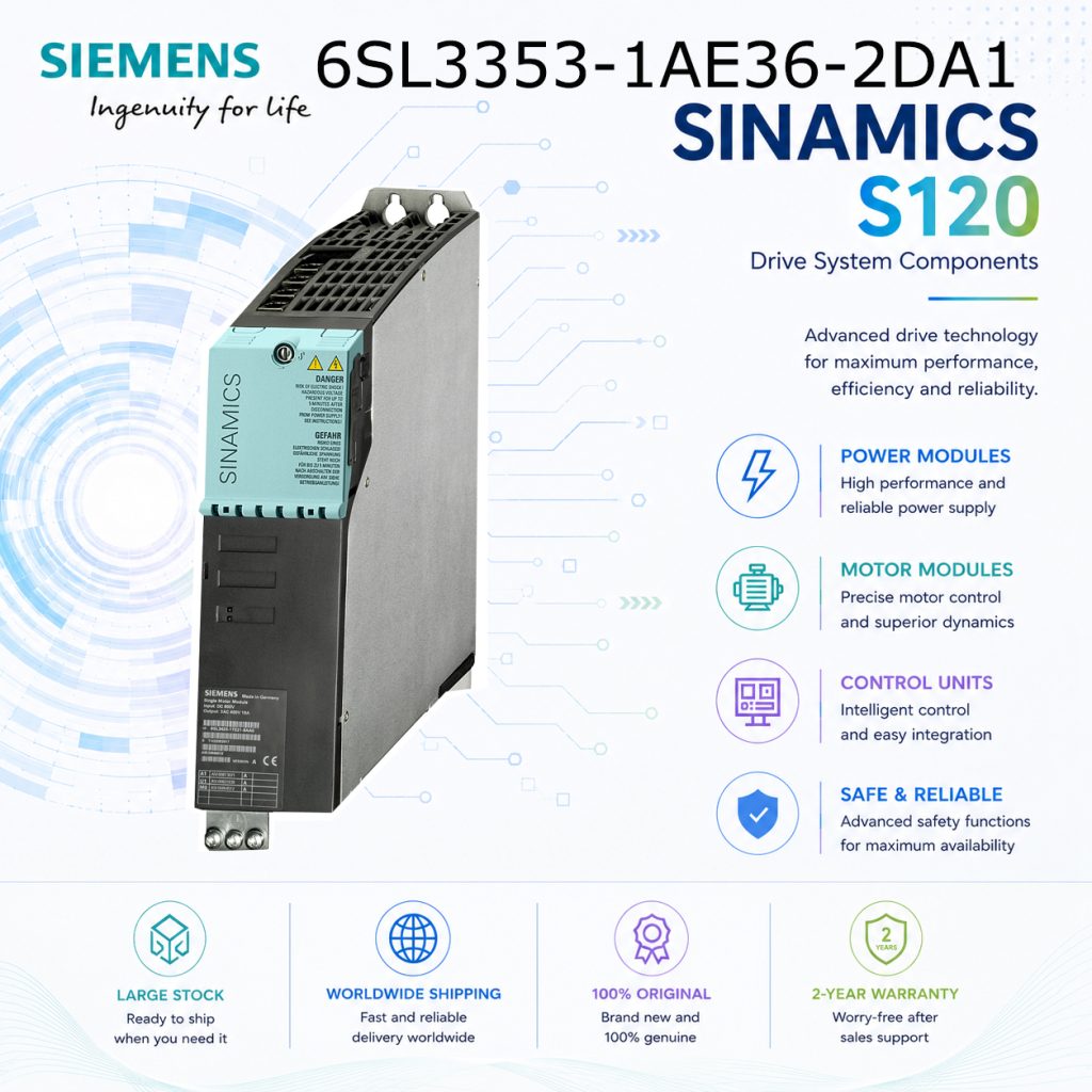 Siemens 6SL3353-1AE36-2DA1 SINAMICS Drive Contr...