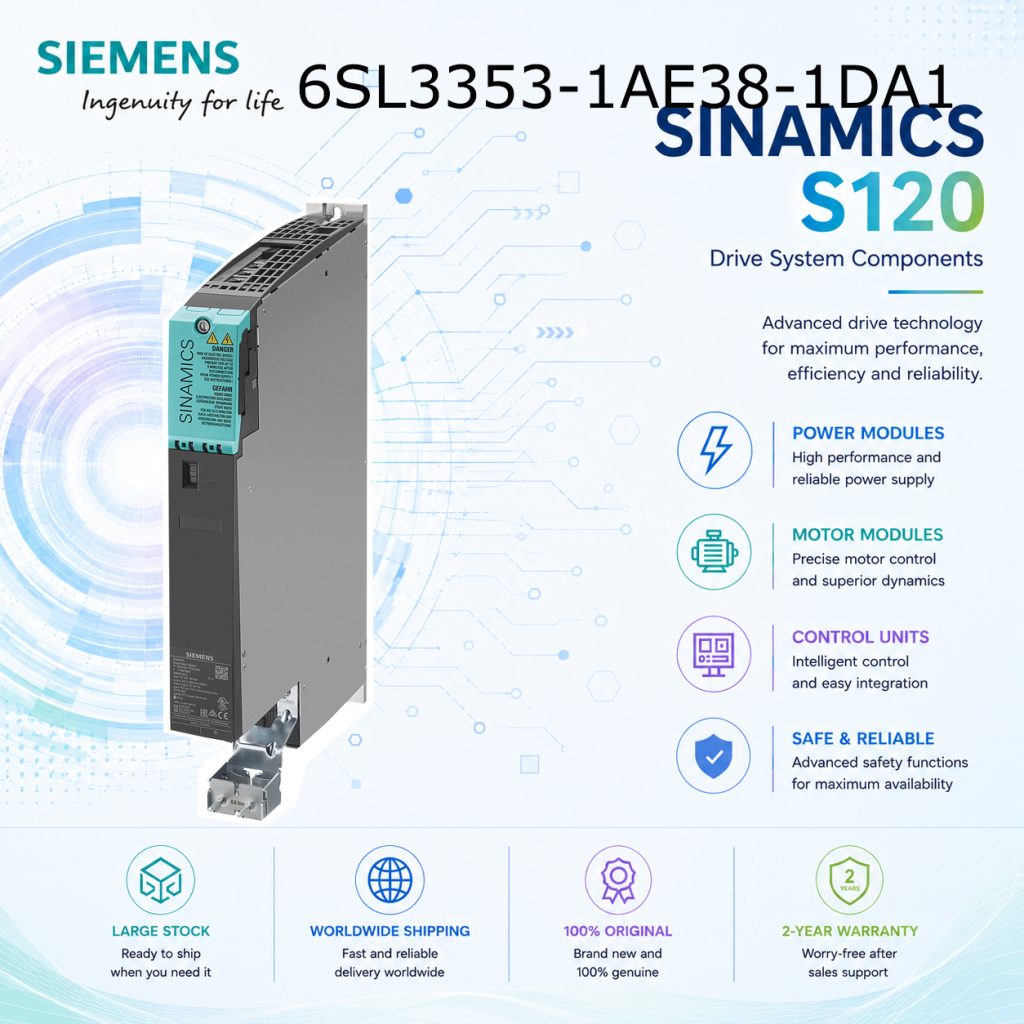 Siemens 6SL3353-1AE38-1DA1 SINAMICS Industrial ...